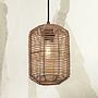 Pendelleuchte Tanami Beige Rattan 25 x 25 x 18 cm 0