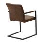 Armchair Faux Leather Brown 1