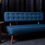 WestHolz Loveseat Sofa 2-Seater Midnight Blue 4