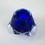 Cobalt glass candlestick Blue 1960s 4