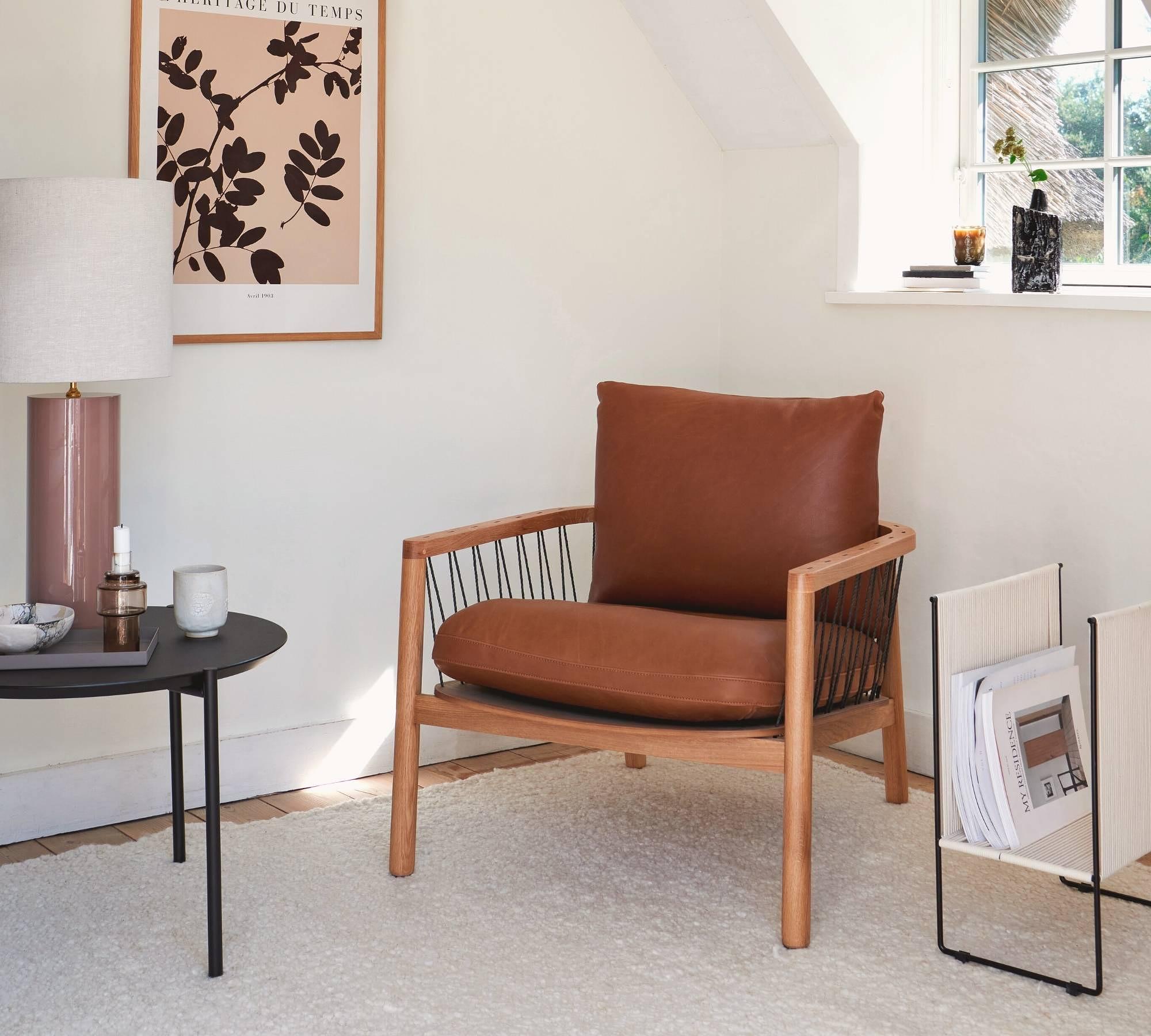 Enzo Sessel Leather Bronze 2