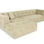 Cady Sofa Chaise Lounge Left Light Green 3