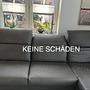 Corner sofa leather grey 9