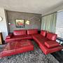 Corner Sofa Dono Leather Red 1