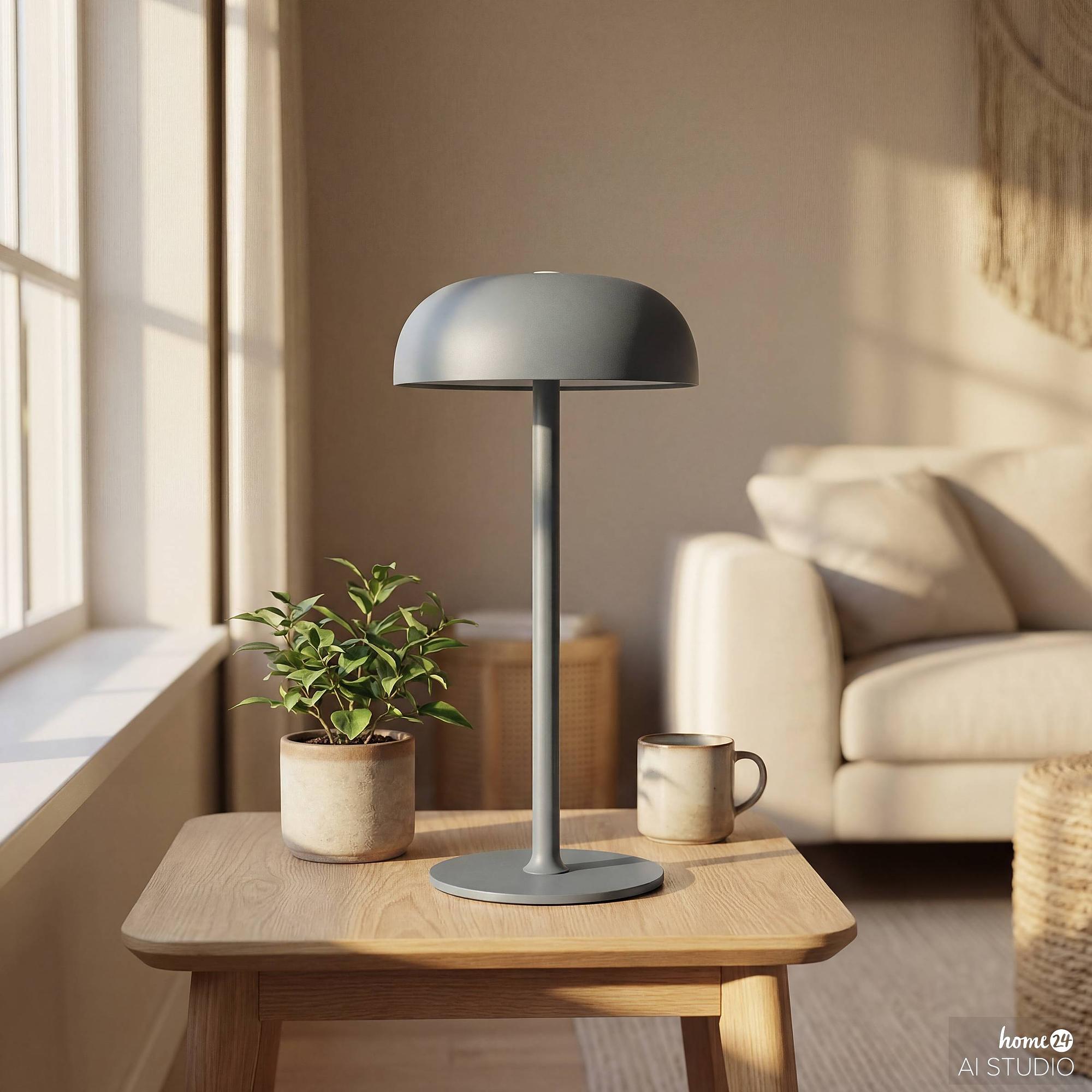 Moll Rechargeable Table Lamp Iron Grey 4