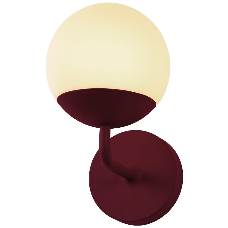 MOOON! Wandlampe Ø15cm Aluminium Glas 0