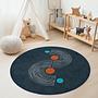 Circular pattern children's rug Multicolored Ø120cm 3