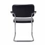 S 64 PV Thonet Freischwinger Leder Metall Schwarz 3