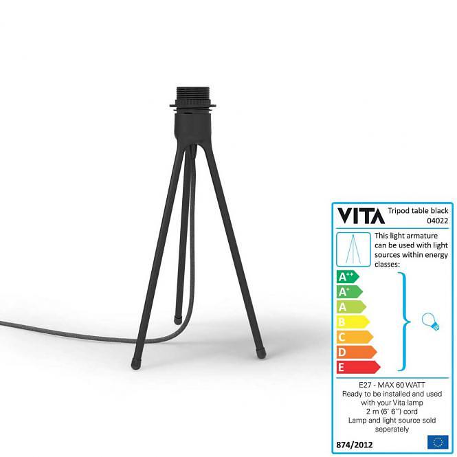 Tripod Lampenfuß Schwarz 1