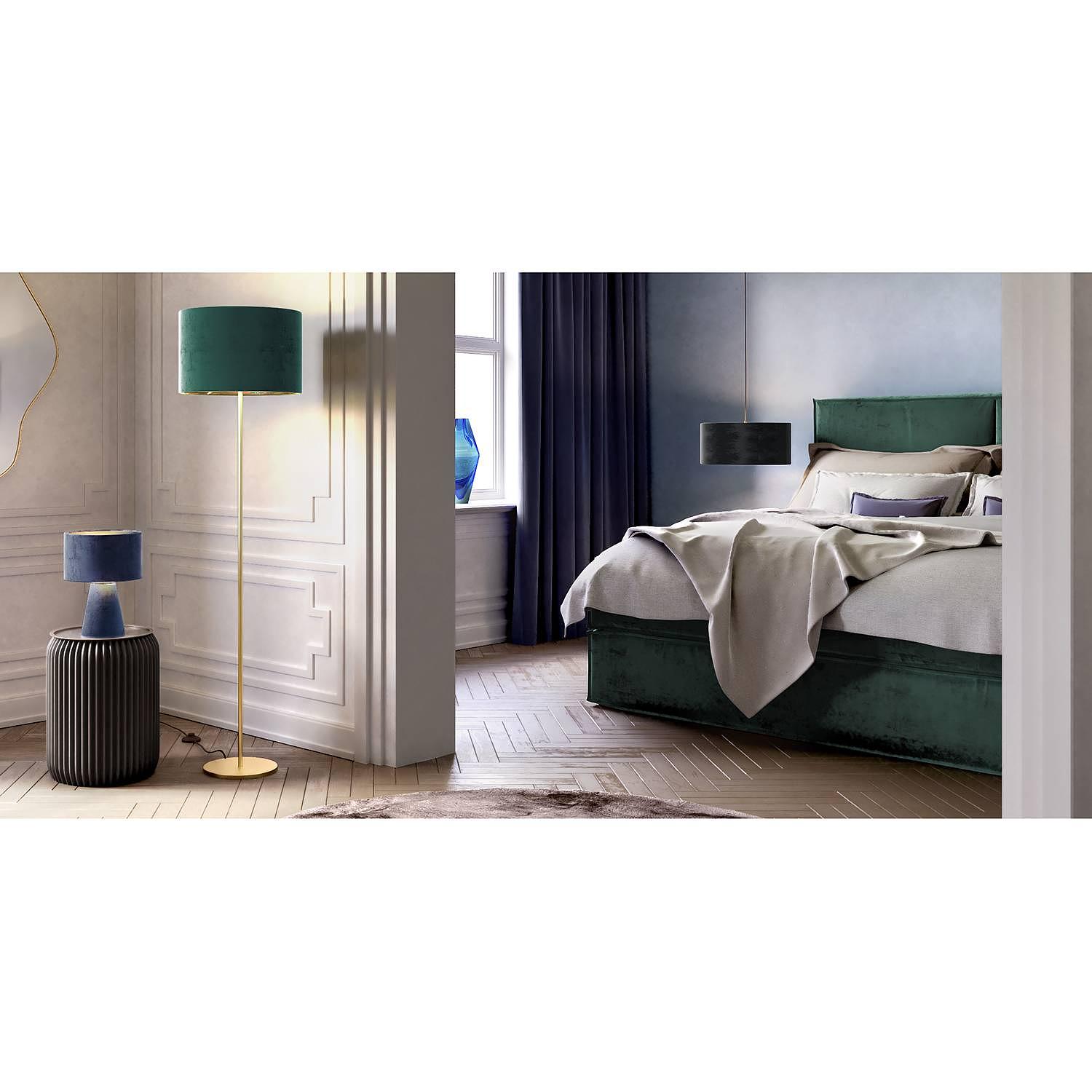 Stehleuchte Satley Samt Grün 4