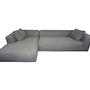 Kornum Ecksofa + Lounger 2,5-Sitzer, Récamiere Links Grau 0