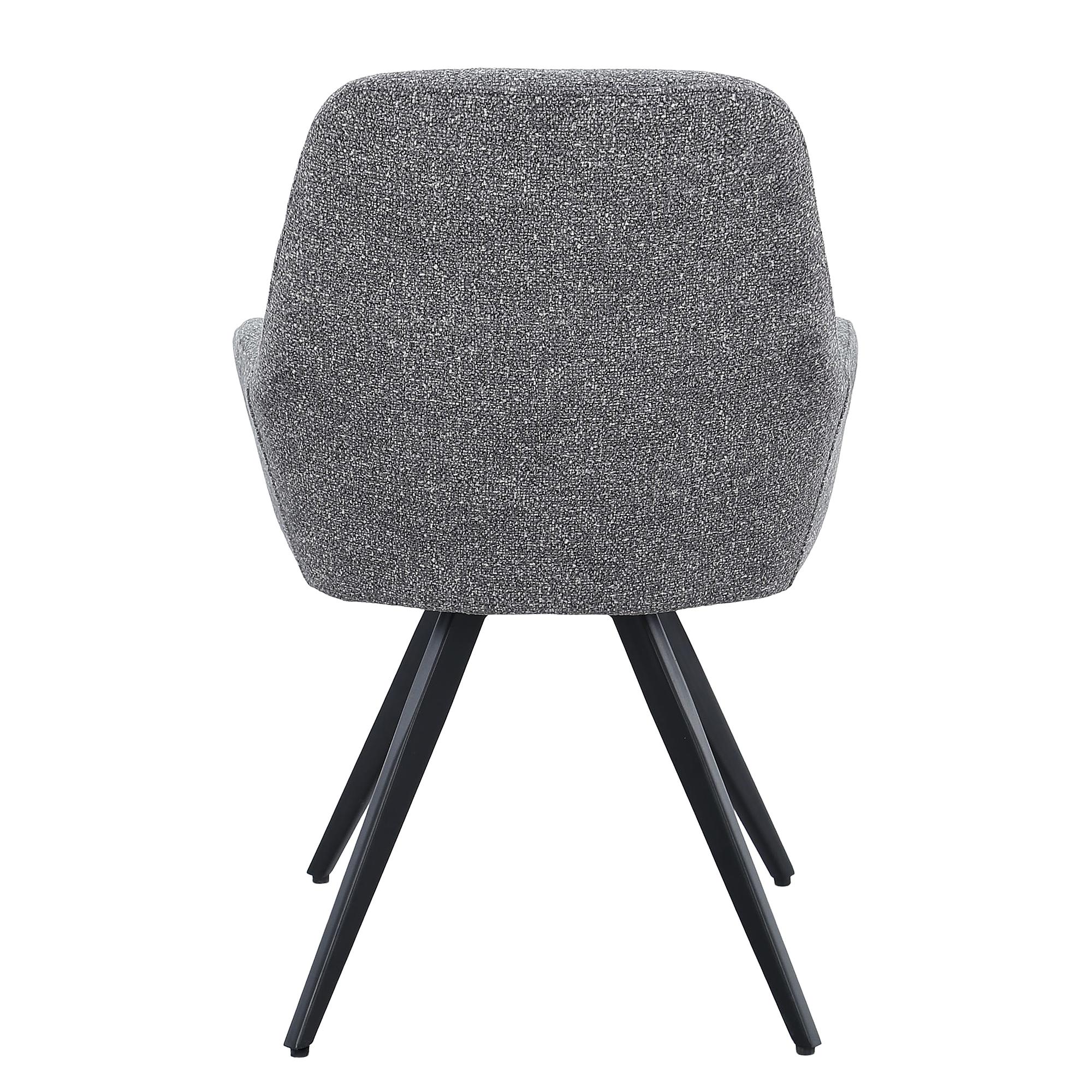 Armlehnenstuhl Cabac 2er-Set Grau 2