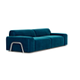 Gloria Sofa 3-Sitzer Velour Lux Petro 0