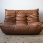 Togo Sofa 2-seater Smooth Leather Folk Brown 0