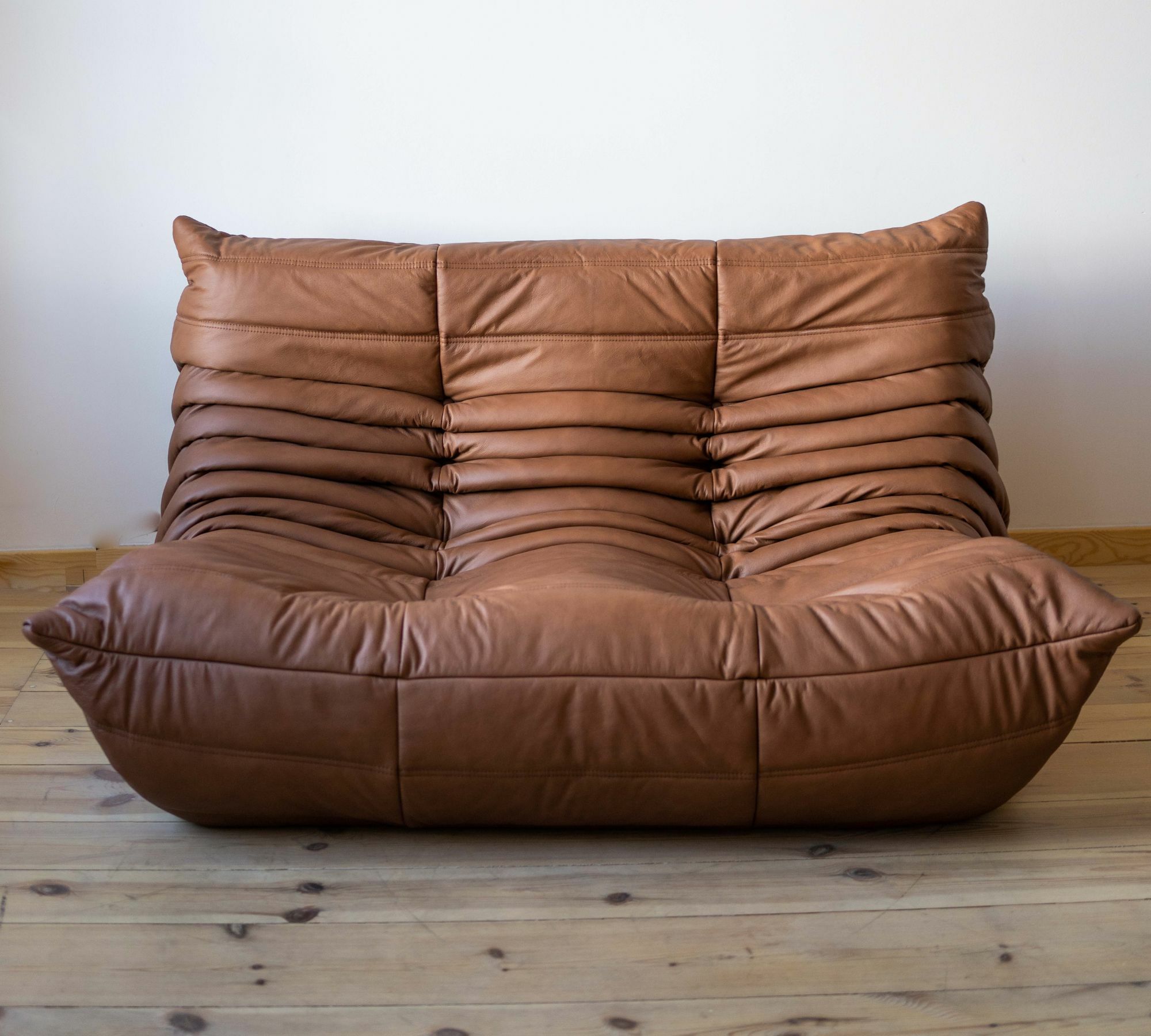 Togo Sofa 2-seater Smooth Leather Folk Brown 0