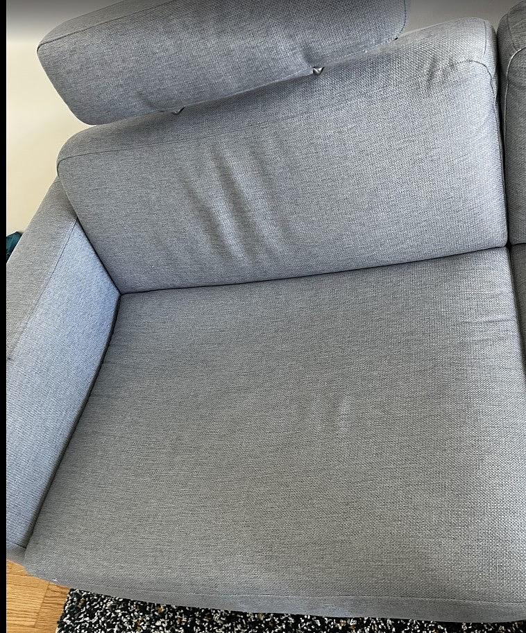 3-Seater Sofa Bed Blue 8