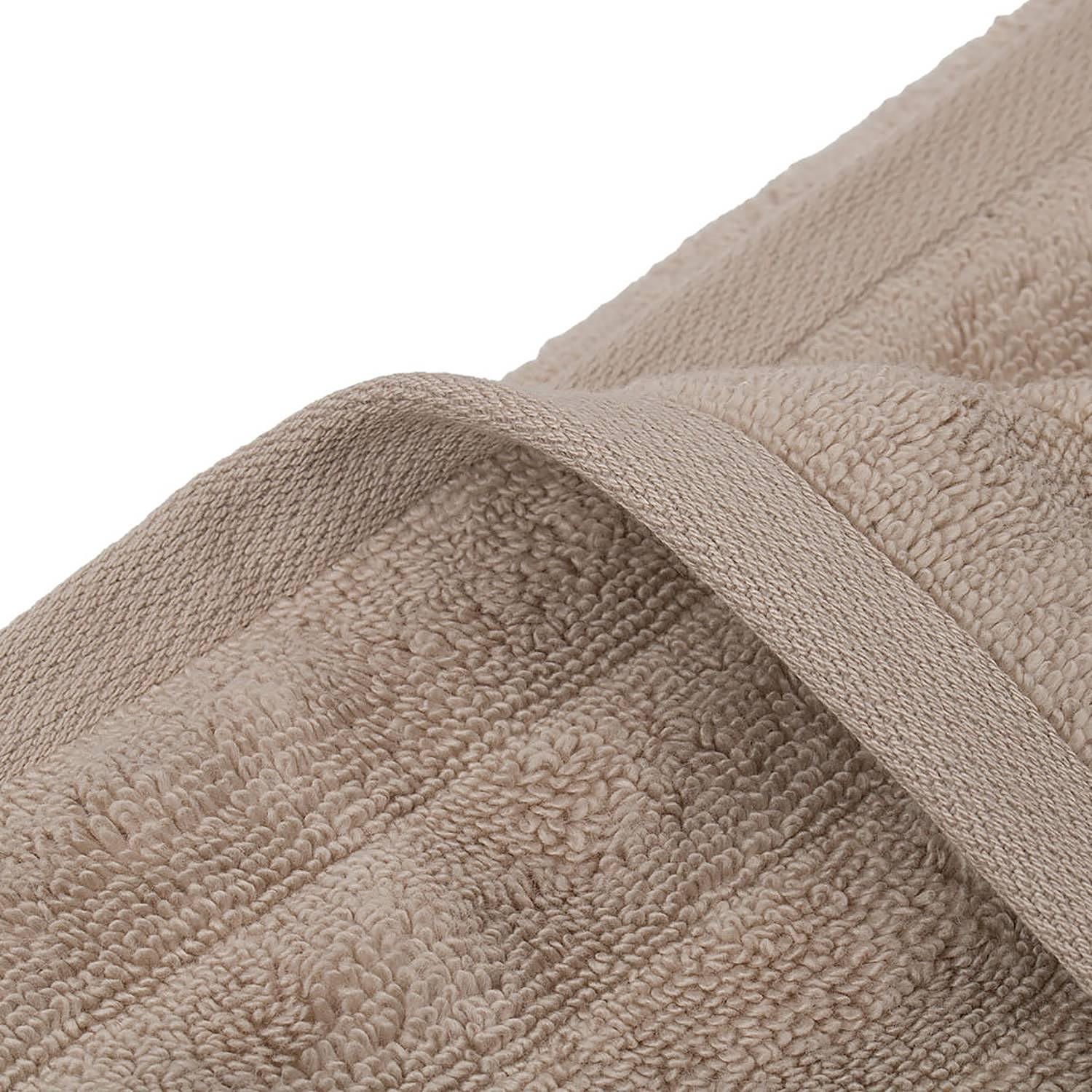 Milan Bath Towel Bamboo Cotton Taupe 70x140cm 3