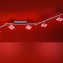 LED Deckenleuchte 6-flammig Eisen Kunststoff Silber 7