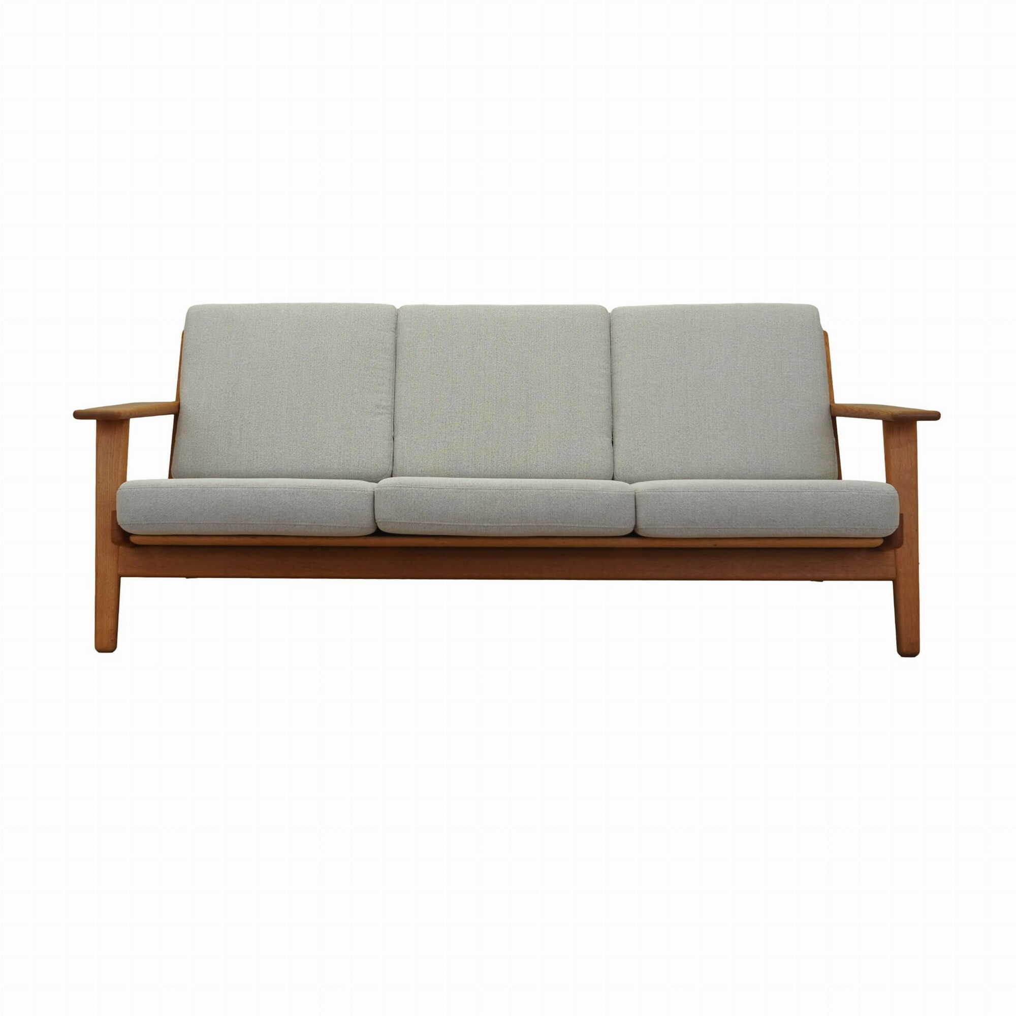 Divano in legno grigio anni '60 0