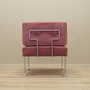 Vintage armchair velvet metal pink 1960s 6