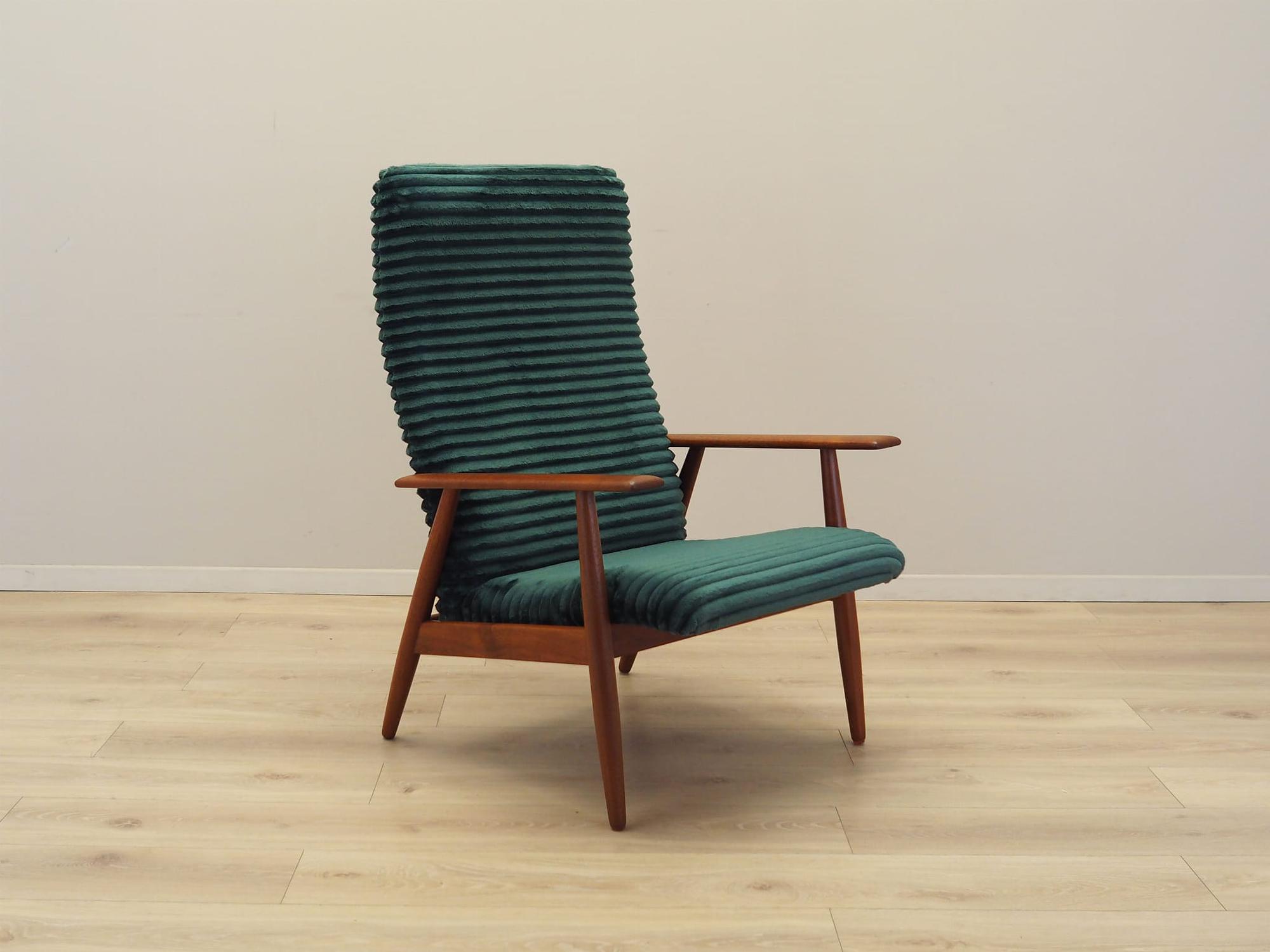 Armchair with armrests Velvet Green 1970s 8