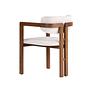 Tuscany Armchair Solid Beech Wood White Walnut 4