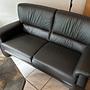 4x Sessel & Sofa 2,5-Sitzer Leder Schokobraun 3