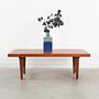 Coffee table teak wood 1970s 1
