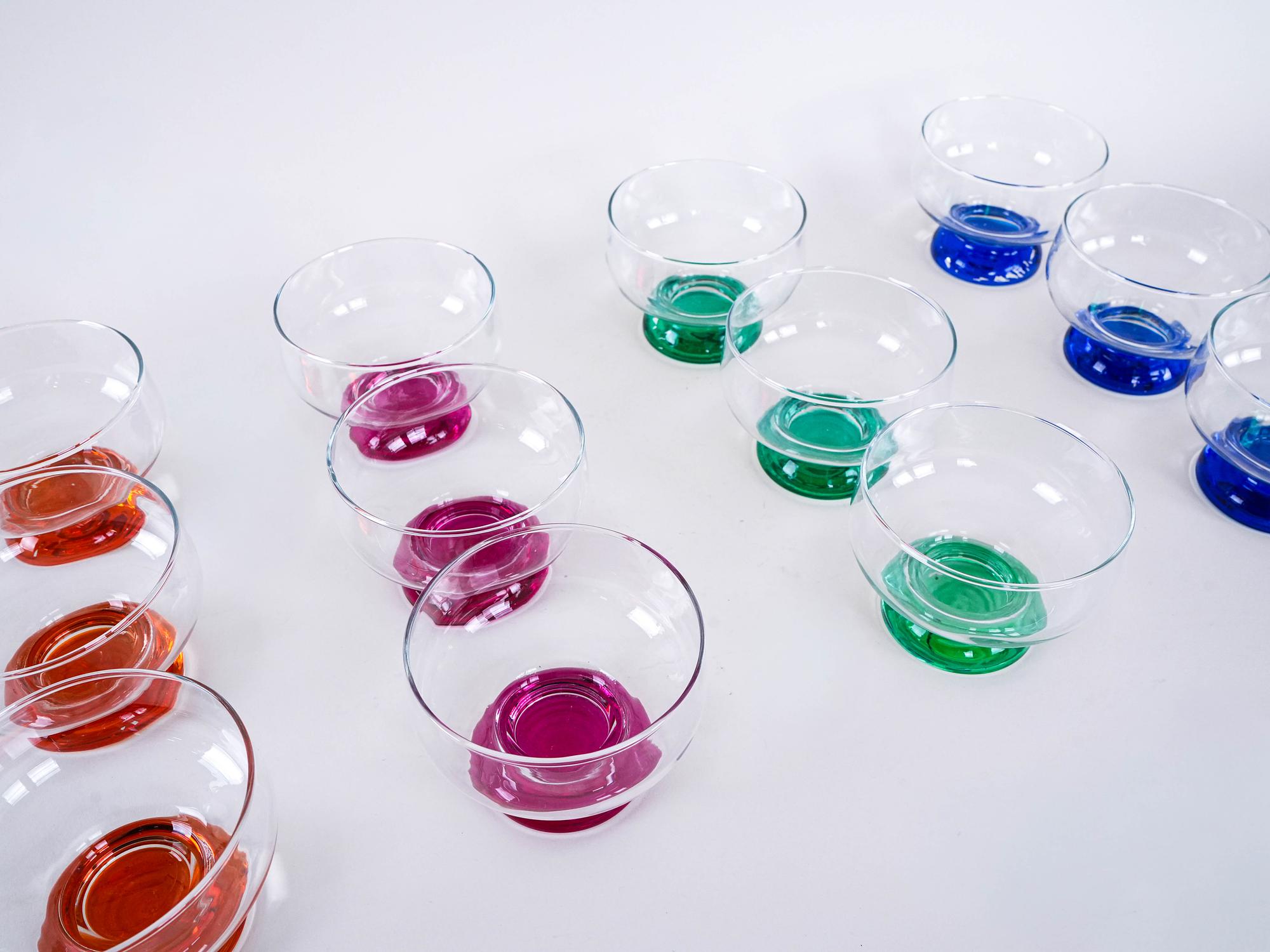 Dessert Bowl Set Multicolored 1970s 7