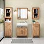 Vienna Vanity Unit Solid Acacia Wood 3