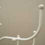 Vintage coat rack metal white 1970s 6