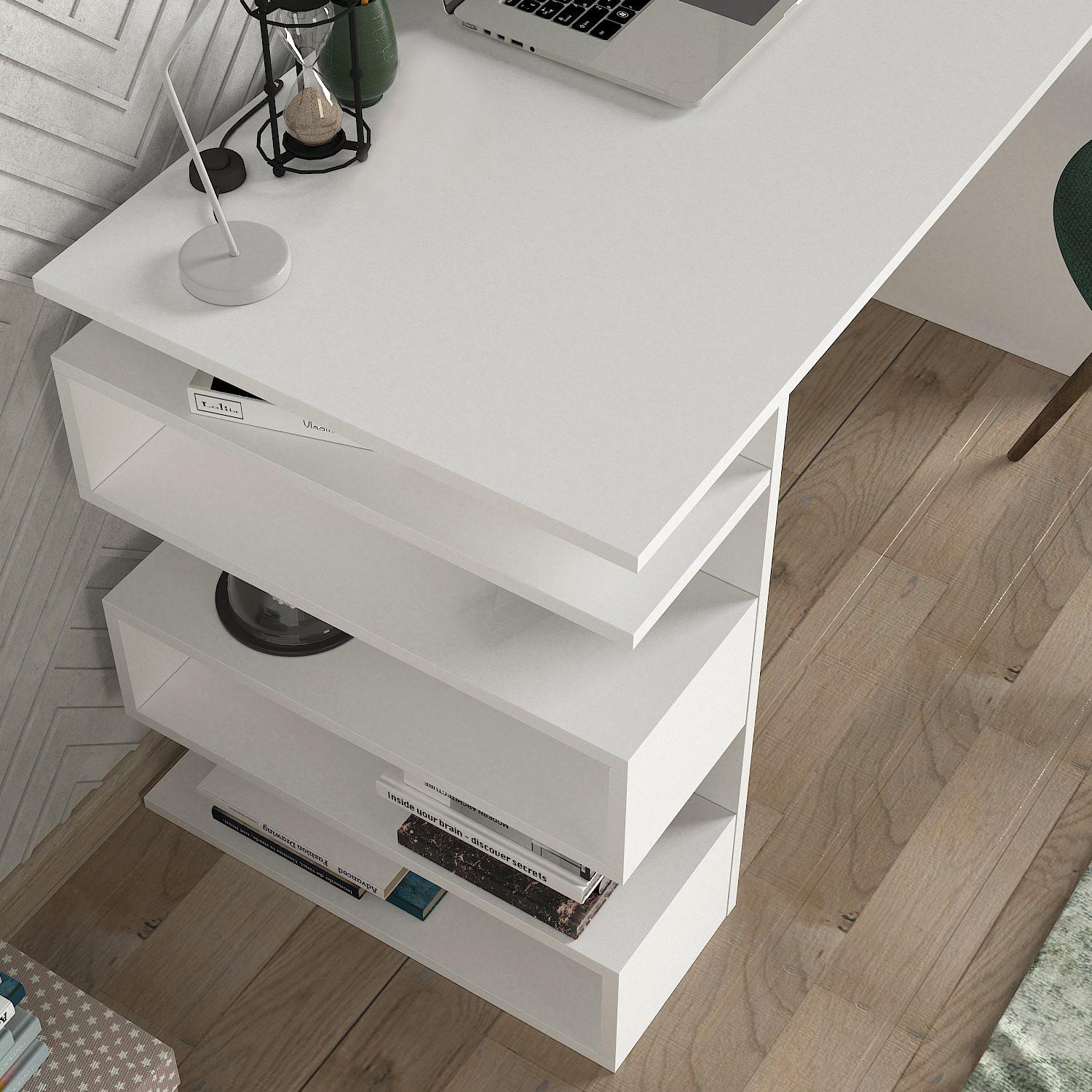 Snake Desk White 4