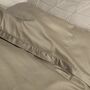 Bettwäsche Webstoff Beige 200 x 220 cm 1