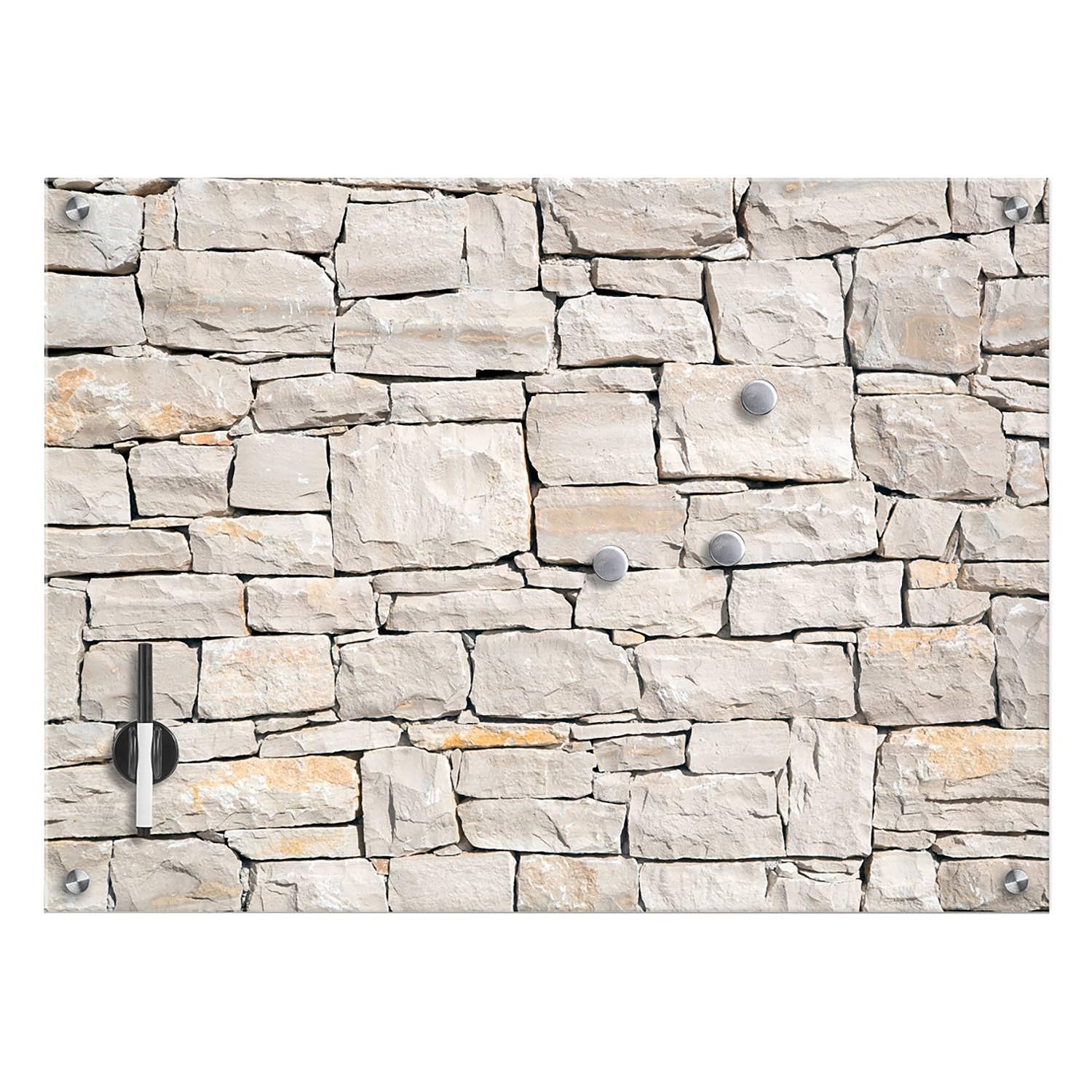 Memoboard Abasto Glas 75 x 55 cm 0