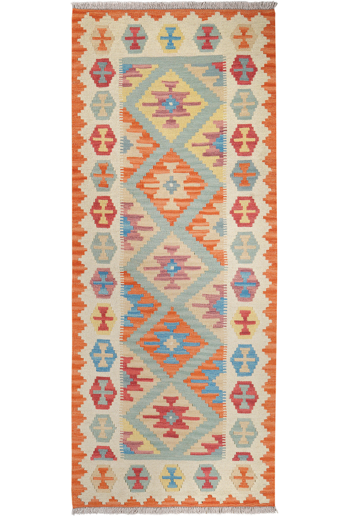 Kelim Gashgai Rug Wool Green 0