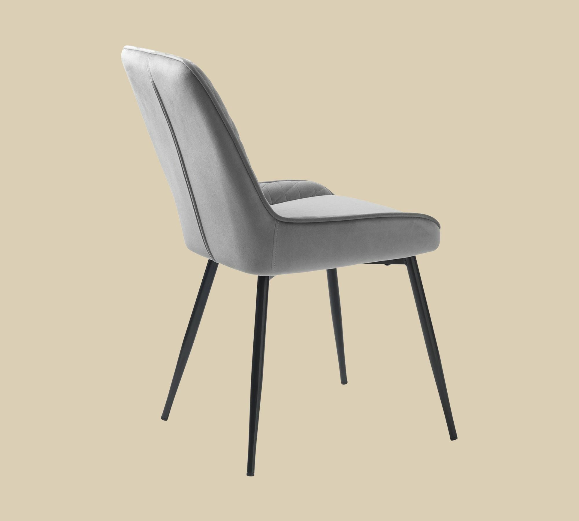 2x Dining chair Grey 3