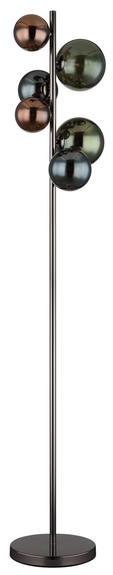 LED Floor Lamp Riha Type C 6-Light Colored Glass Iron 4