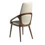 Dining chair faux leather cream 6