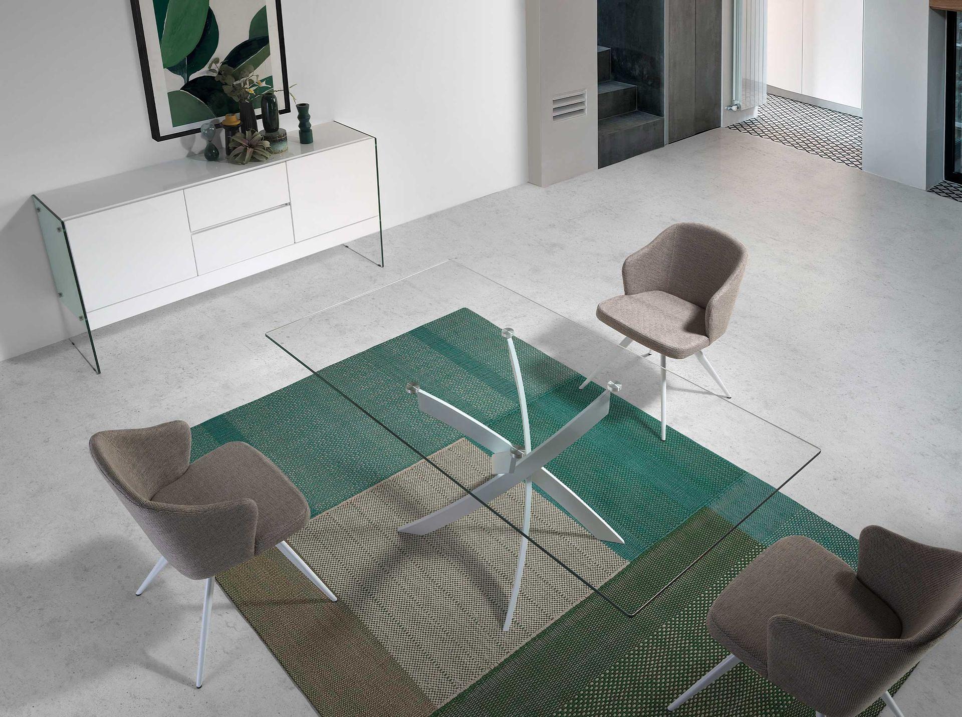 Sideboard Glas Weiß 4