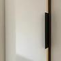 Cabinet door handle steel powder-coated black 1