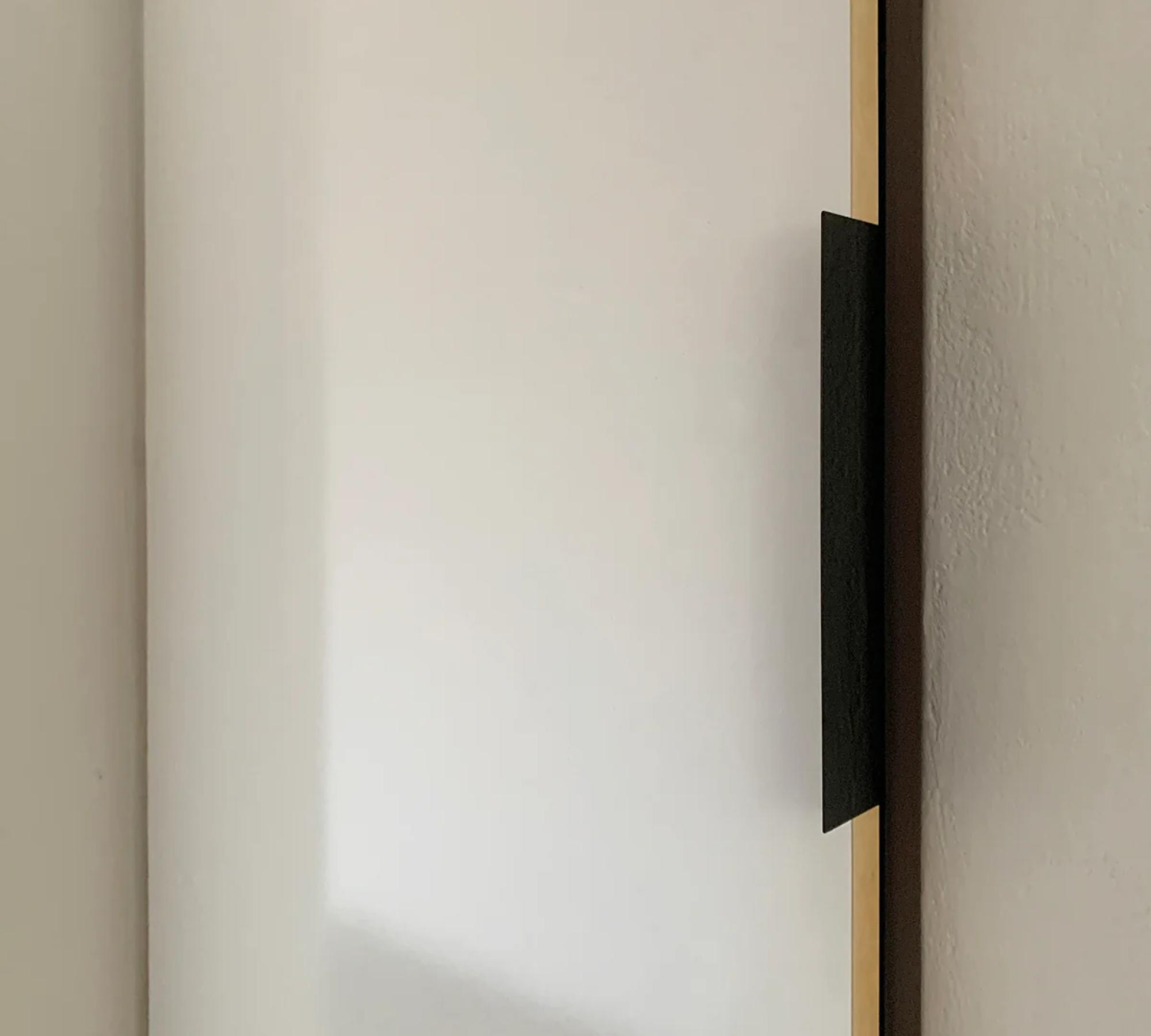 Cabinet door handle steel powder-coated black 1