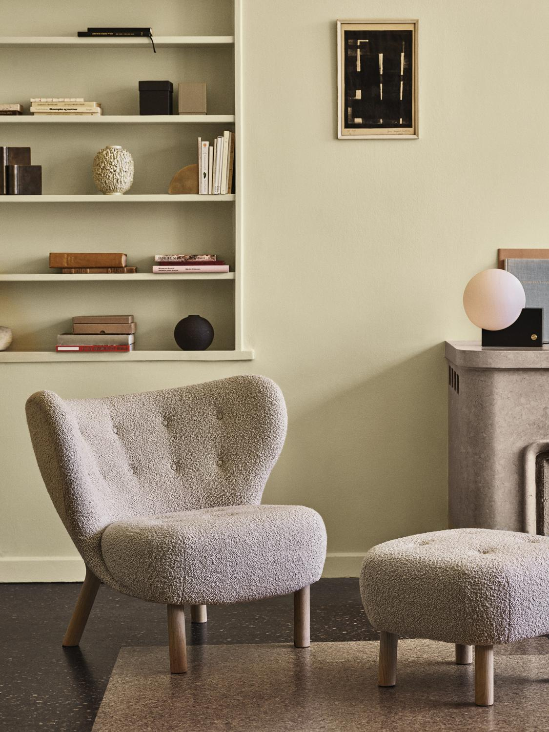 Little Petra Vb1 Sessel & Atd1 Pouf Beige 3