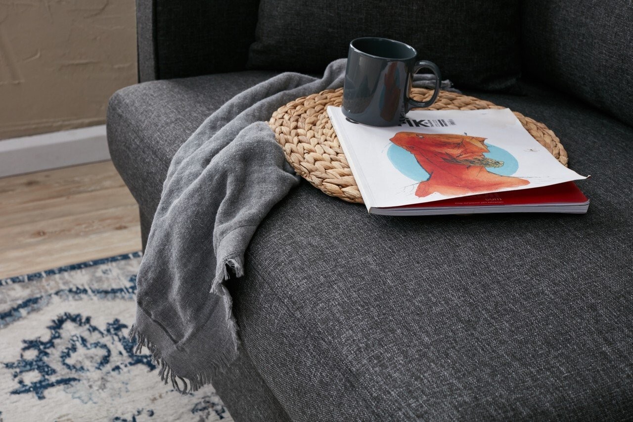 Sofa bed 3-seater anthracite 2