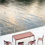 Balcony Tisch rechteckig Rot 4