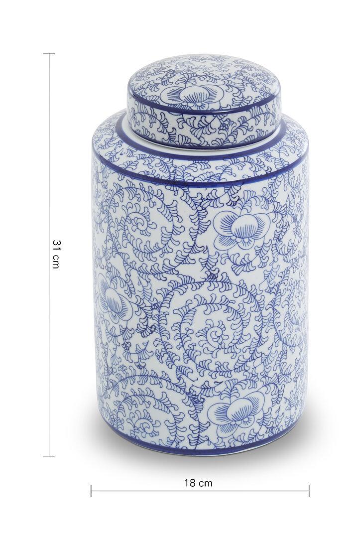 Calix Ceramic vessel Blue White 1