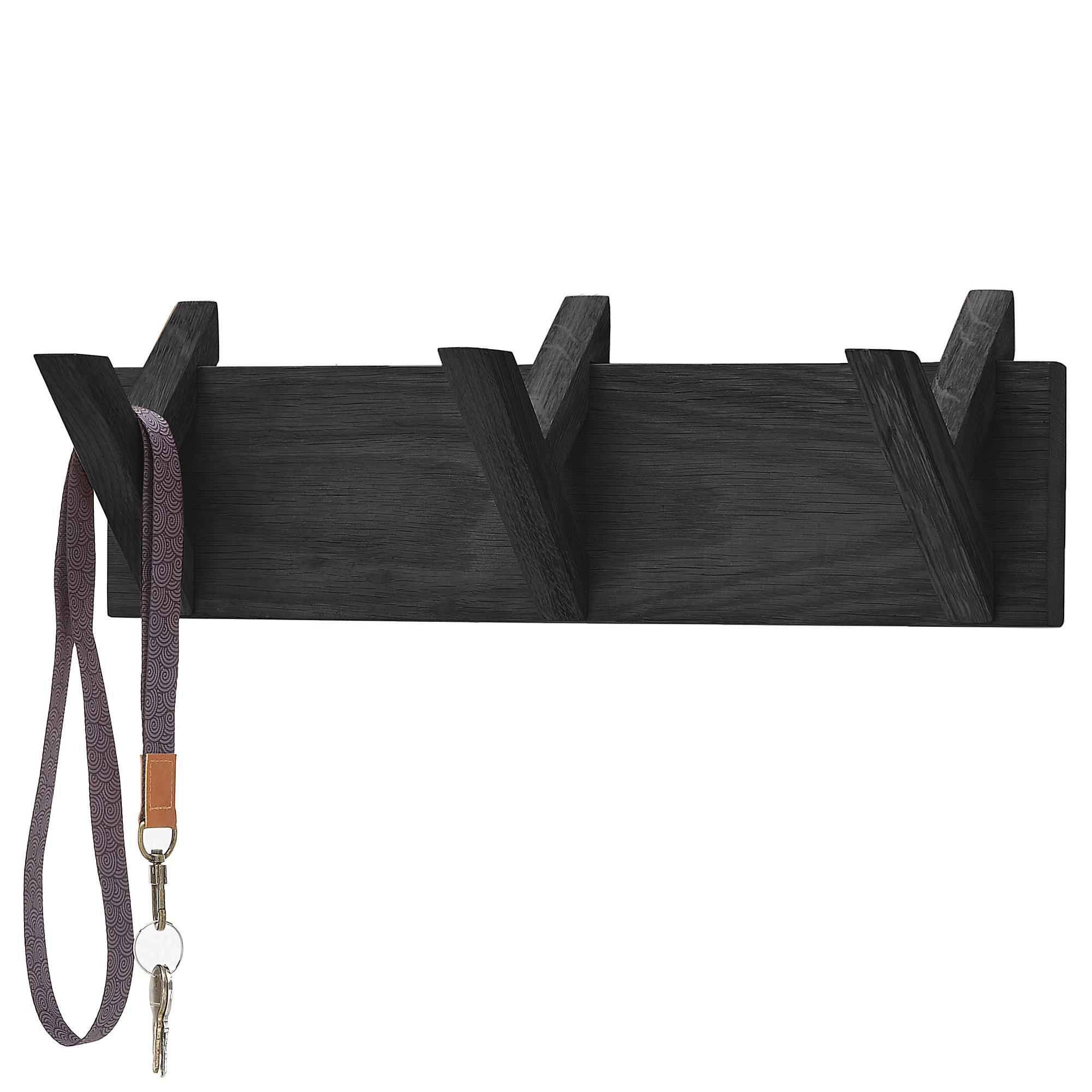Woods Cross Coat rack oak Black 2