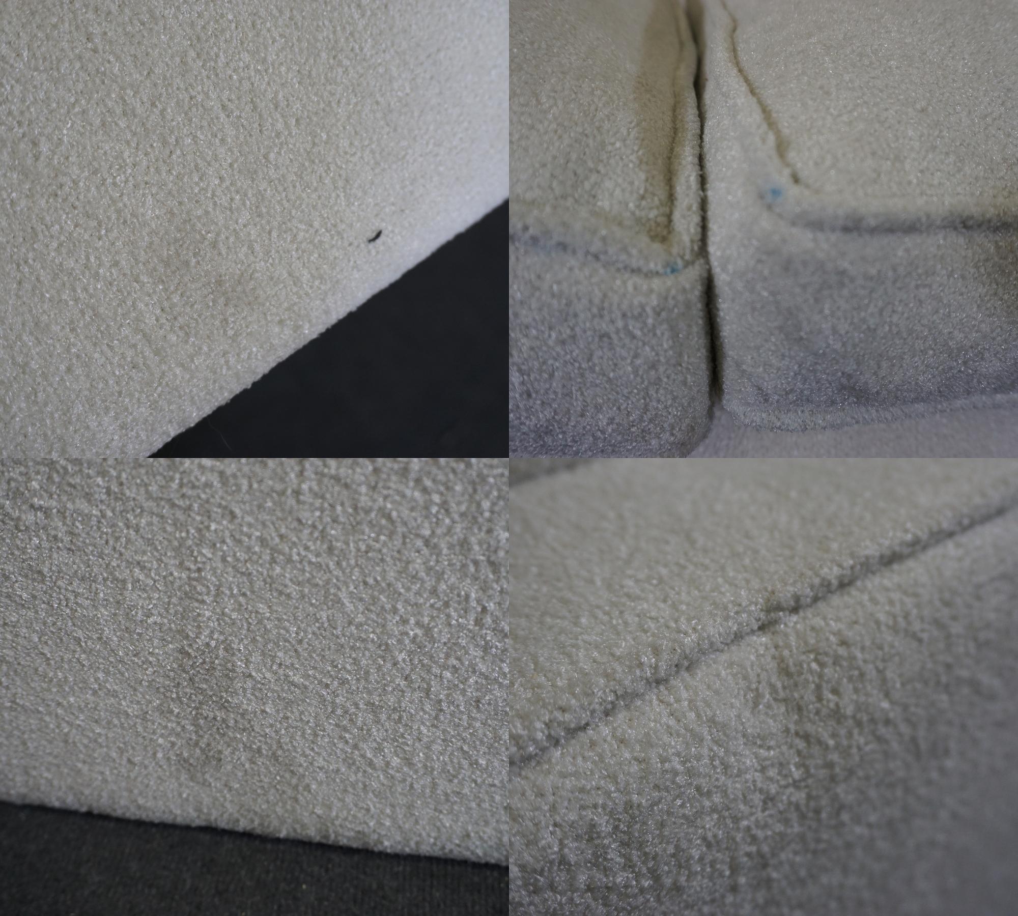 Lima Sofa 3-Sitzer Creme mit goldenen Beinen 8