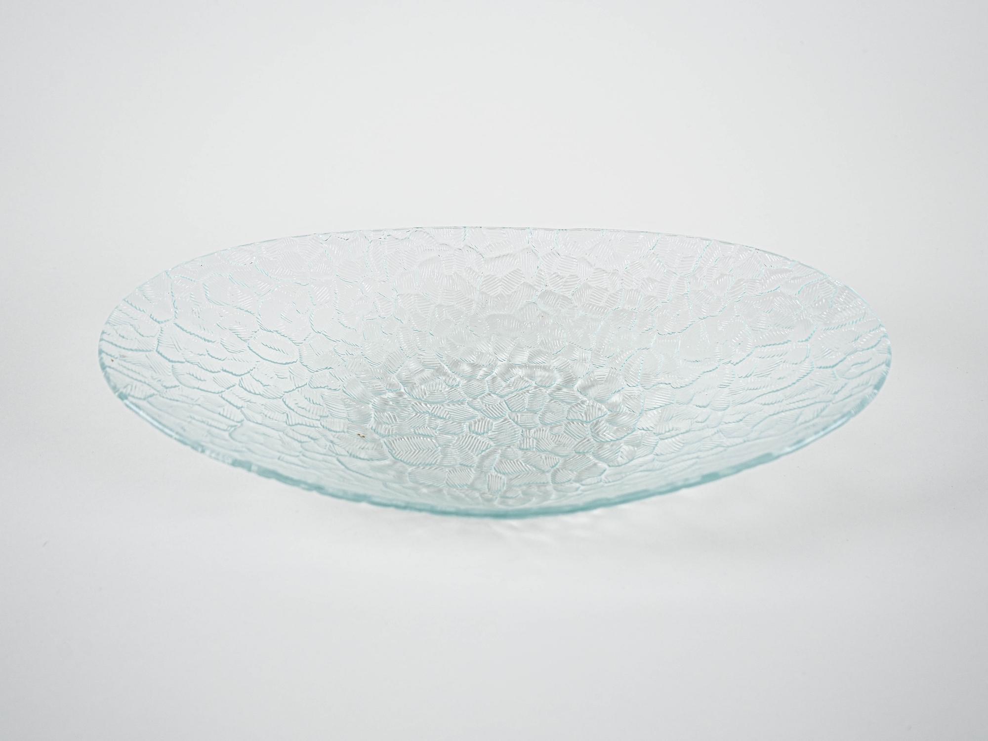 Glass serving platter 1970s 5