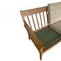 Vintage Sofa Hans J. Wegner Holz Baumwolle Braun 60er Jahre 1