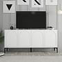 Lyon 79 Console Wood Veneer White Black 5